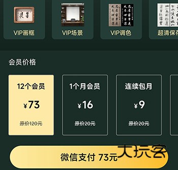 加画框开通会员