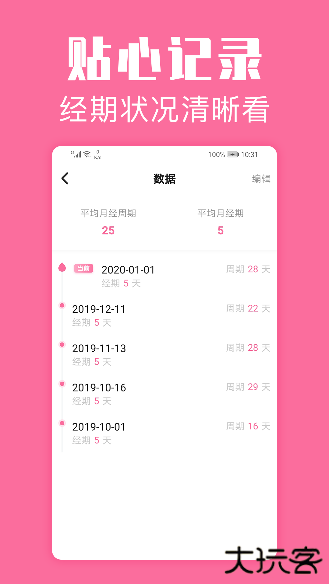 经期管家V1.7.0安卓版