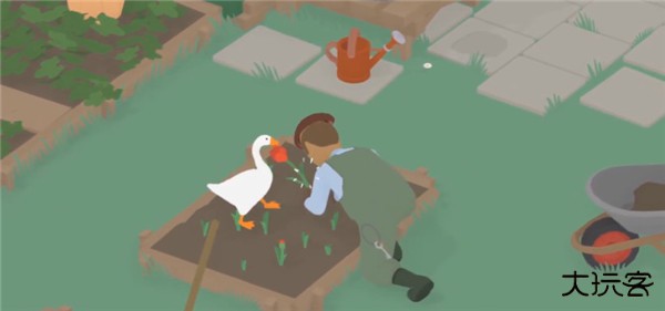 捣蛋鹅模拟器双人联机版怎么让园丁带上帽子3
