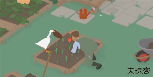 捣蛋鹅模拟器双人联机版怎么让园丁带上帽子4