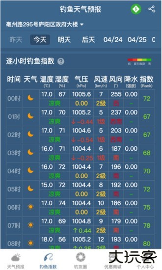 钓鱼天气预报安卓版