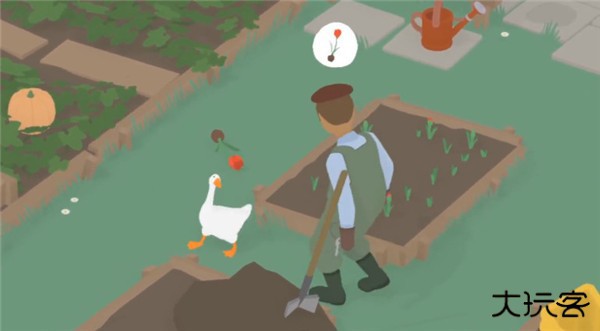 捣蛋鹅模拟器双人联机版怎么让园丁带上帽子2