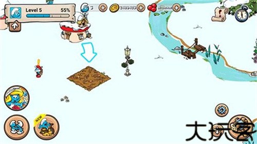 蓝精灵村庄