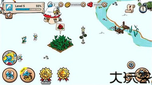 蓝精灵村庄