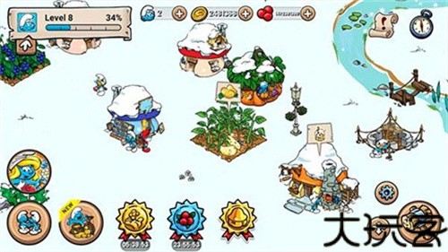 蓝精灵村庄