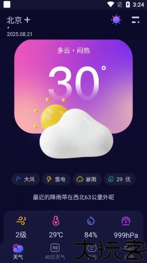 超准晴雨天气