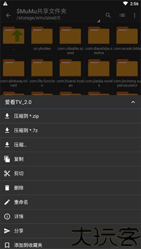 老外管理器ZArchiver蓝色