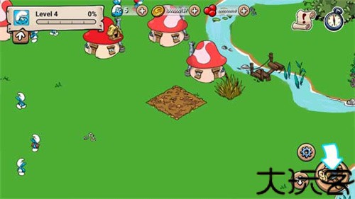 蓝精灵村庄