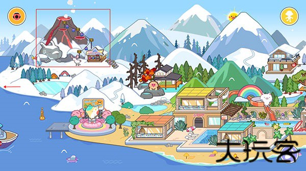 米加小镇雪山树屋