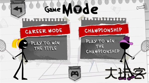 火柴人打羽毛球2