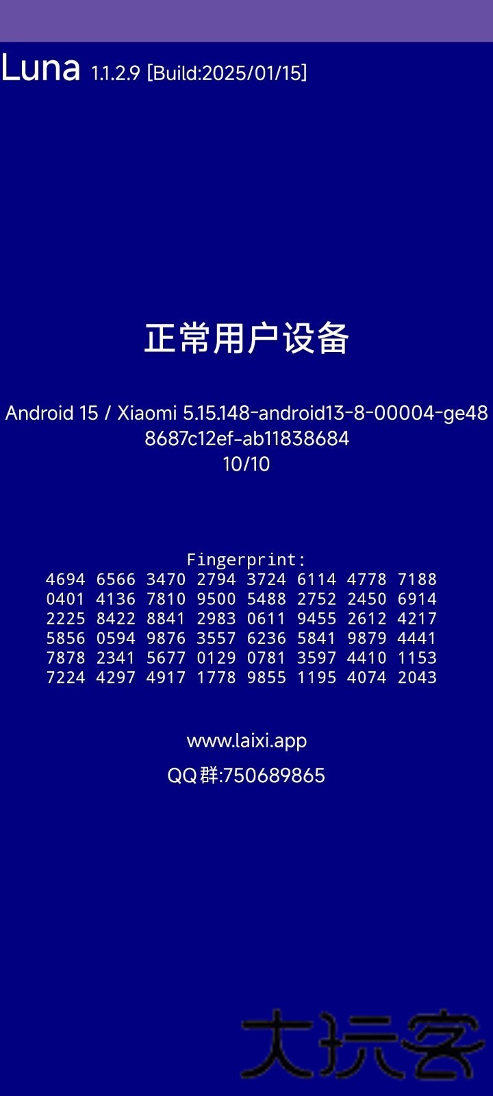 Luna环境检测工具