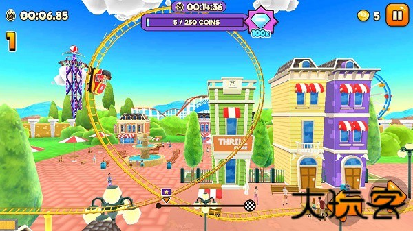 主题公园过山车