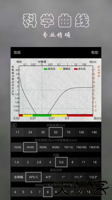景深计算器